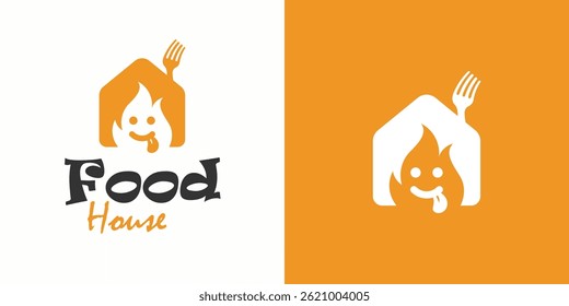 elemento de design de modelo de logotipo de alimentos com conceito moderno.