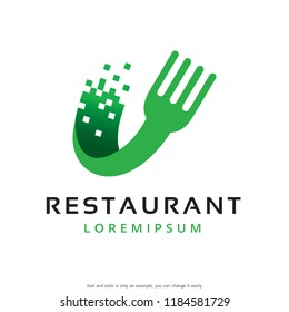 Food Logo Template Design Vector, Emblem, Concept Design, Creative Symbol, Icon