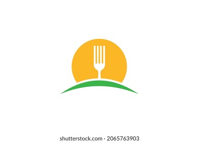 Food logo template design vector , icon illustration