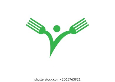 Food logo template design vector , icon illustration