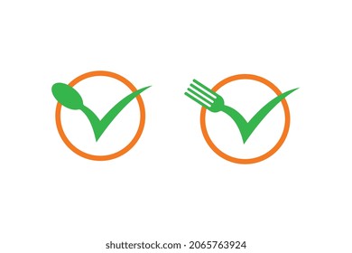 Food logo template design vector , icon illustration