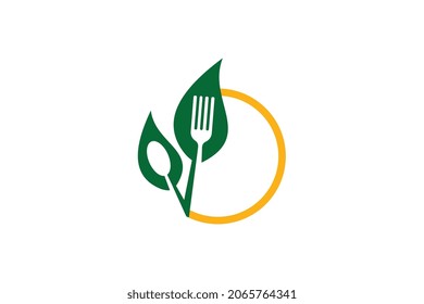 Food logo template design vector , icon illustration