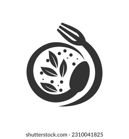 plantilla de logotipo de alimentos. Identidad de la marca Ilustración de iconos. Ilustración aislada y plana. Gráfico vectorial