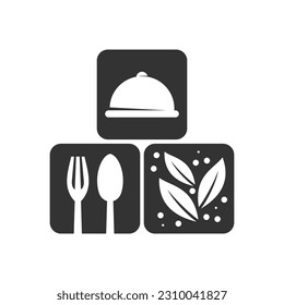 food logo template. Icon Illustration Brand Identity. Isolated and flat illustration. Vector graphic