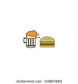 Food logo template vector icon design