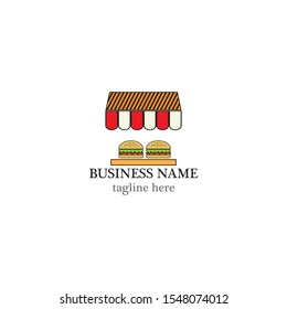 Food logo template vector icon design