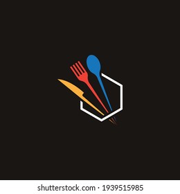Diseño de icono vectorial de la plantilla de logotipo de alimentos