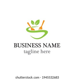 Food logo template vector icon design
