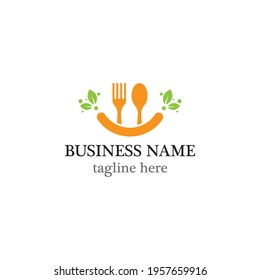 Food logo template vector icon design