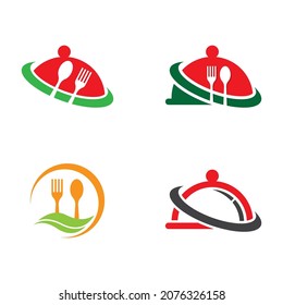 Food logo template vector icon set design