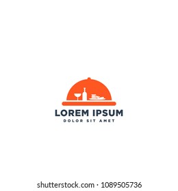 food logo template vector illustration