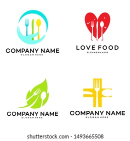 Food logo template vector, Food Restaurant logo design