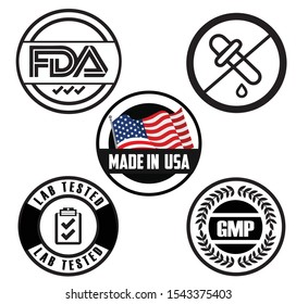 Food Logo Tested FDA GMP