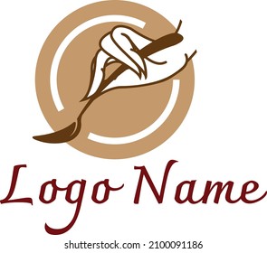 food logo in Thai style, can be used for restaurant, cooking, cuisine or food aspect