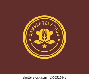 Food Logo Vector. Chef Emblem Vector Design