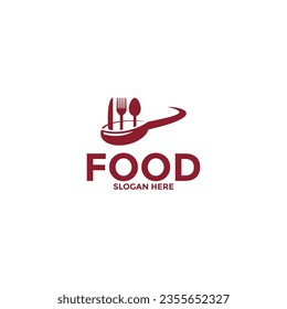 Food logo vector, creative food logo design template