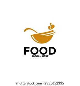 Food logo vector, creative food logo design template