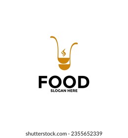 Food logo vector, creative food logo design template