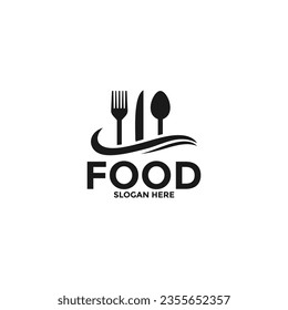 Food logo vector, creative food logo design template