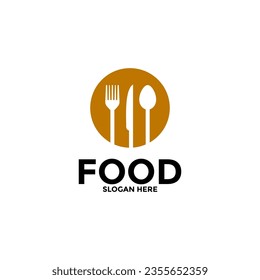 Food logo vector, creative food logo design template