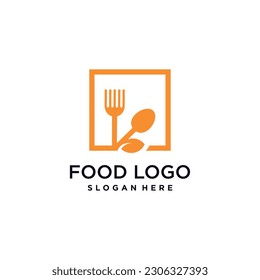 Food logo vector design illustration with modern creative concept