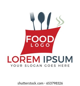 Food logo vector design. Restaurant and cafe logo.