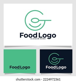 Logo-Vektordesign-Vorlage für Lebensmittel