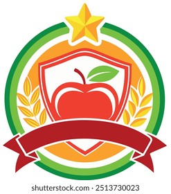 Logotipo de alimento Ilustração vetorial com fundo branco, Definir logotipo da placa,