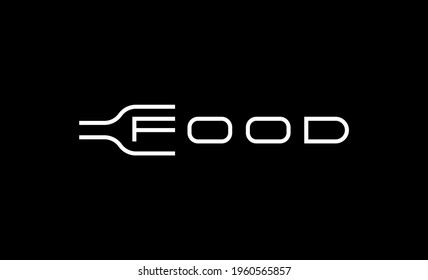 Food Logotype text logo Vector design