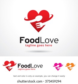 Food Love Logo Design Template 
