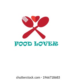 food lover -- logo of food or food logo illustration