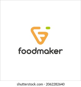 Food Maker Logo Design, Food, Vegetables, Carrots And Negative Space