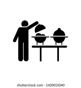 Food, man, eat, dinner, man icon. Element of hotel pictogram icon. Premium quality graphic design icon. Signs and symbols collection icon