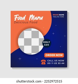 FOOD MANU SOCIAL MEDIA POST DESIGN