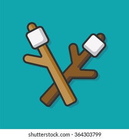 food marshmallow vector icon