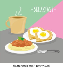 Food Meal Breakfast Dairy Eat Drink Menu Restaurant Vector