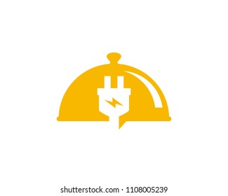 Food Meal Electric Icon Logo Design Element