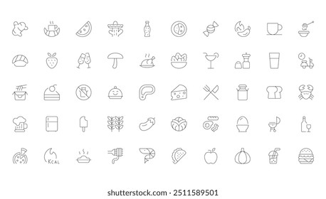 Food and meal icon pack