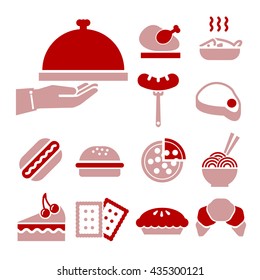 food, meal icon set