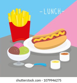 Food Meal Lunch Dairy Eat Drink Menu Restaurant Vector