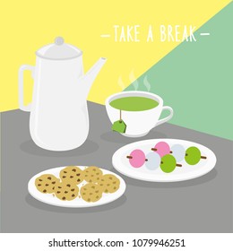Food Meal Take A Break Dairy Eat Drink Menu Restaurant Vector