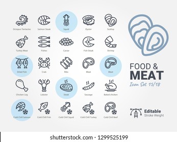 Food & Meat vector icon