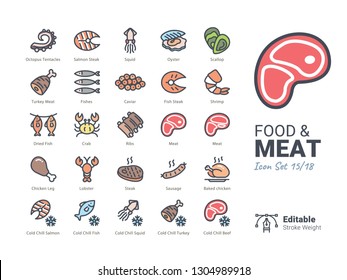 Food & Meat vector icon