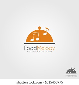 Food Melody - Happy Music Restaurant Logo