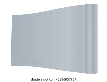 Food membrane roll. vector illustration