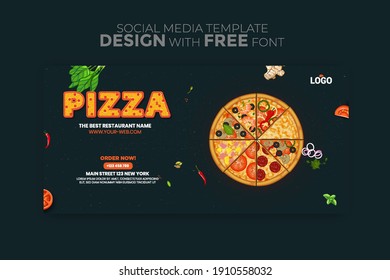 Food menu banner social media post. Editable social media templates for promotions on the Food menu. Set of social media story and post frames. Layout design for marketing on social media.