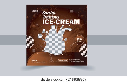 Food menu banner social media post Design Template.
