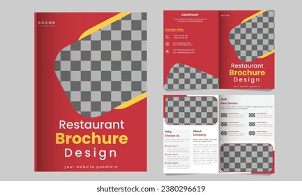 Bi-Falten-Broschüre "Food Menu"
