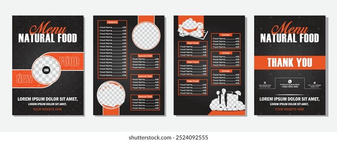 Food Menu Card Design PSD Freebie. comida restaurante menu cartão design.