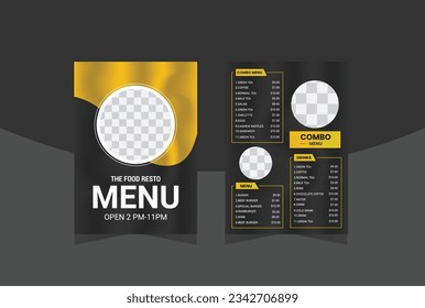 food menu card design template for your resturant.